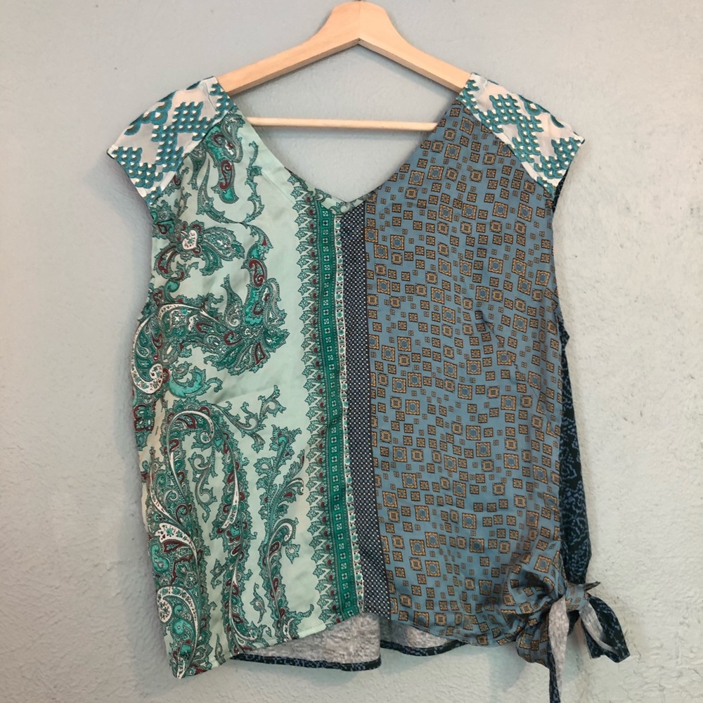 Patchwork Boho Blouse